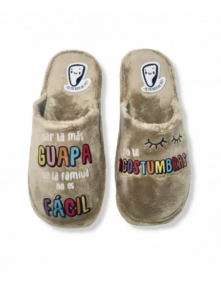 Se me ríen los pies zapatilla de casa de mujer JONAS30