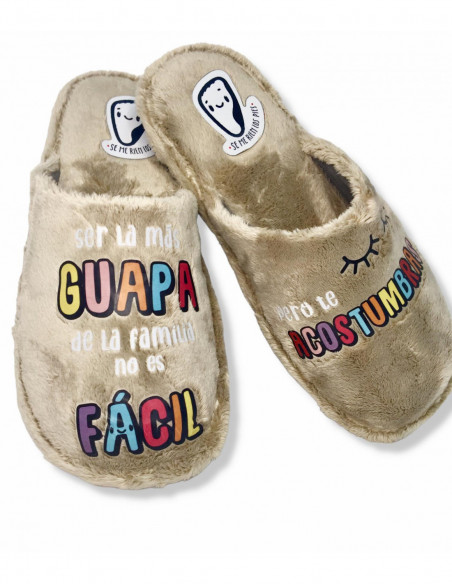 Se me ríen los pies zapatilla de casa de mujer JONAS30