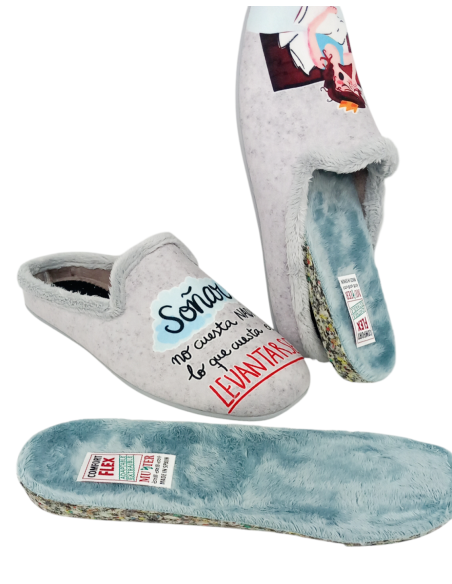 Muyter zapatilla de casa 408