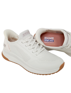 SKECHERS SLIP-INS 117740/WHT BOBS Squad 4 2