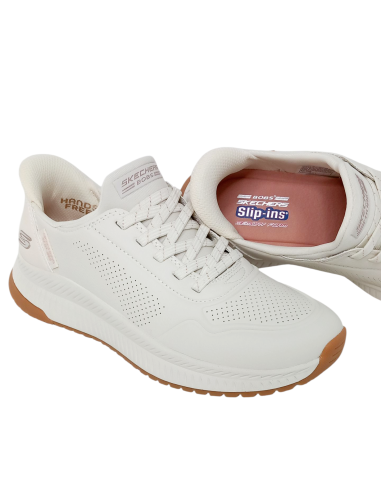 SKECHERS SLIP-INS 117740/WHT BOBS Squad 4