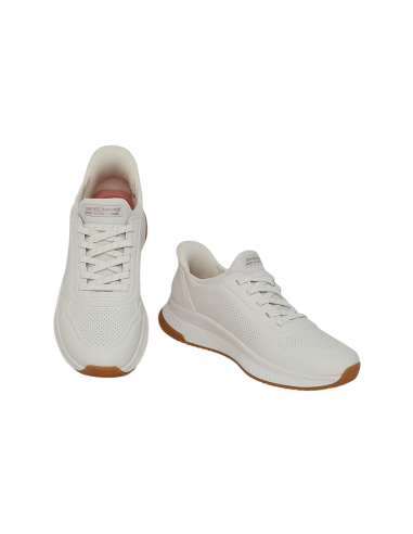 SKECHERS SLIP-INS 117740/WHT BOBS Squad 4