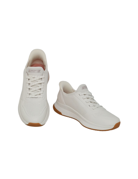 SKECHERS SLIP-INS 117740/WHT BOBS Squad 4