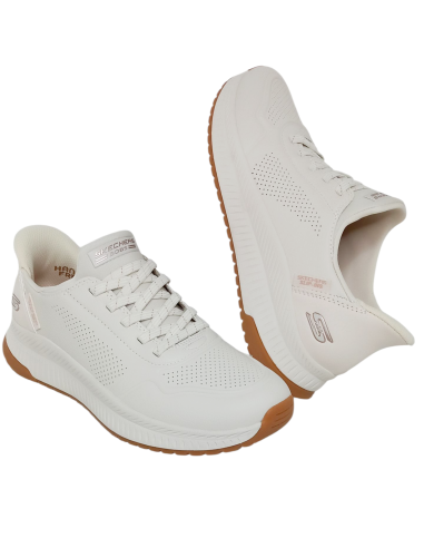 SKECHERS SLIP-INS 117740/WHT BOBS Squad 4