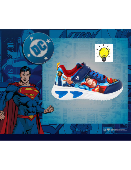 GEOX deportivo J65DZA Superman LUCES Assister