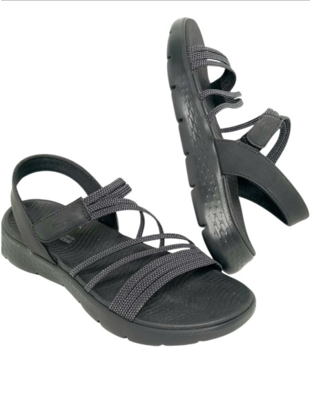 Skechers sandalia 141473/BKGY Go Walk Flex EMMA
